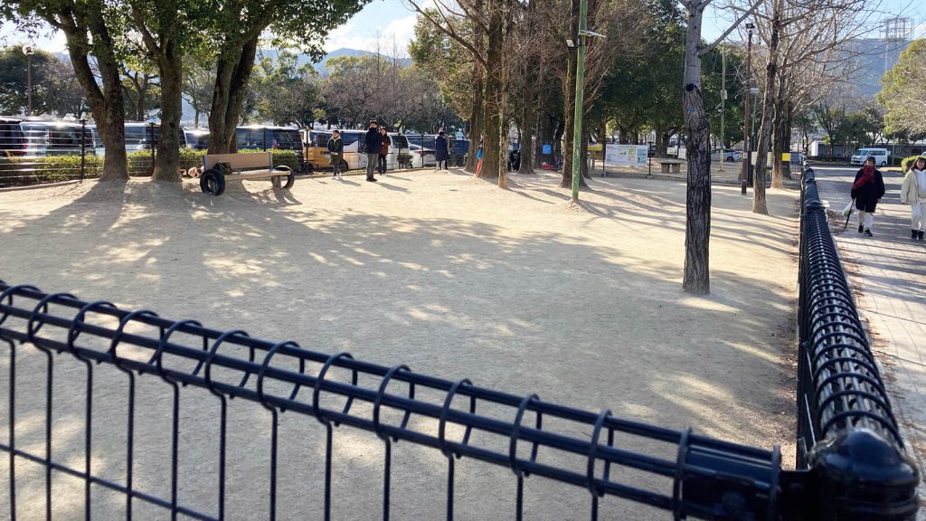 西部運動公園のドッグラン一般犬（フリー）エリア