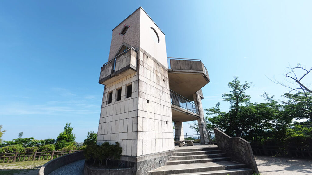 白水大池公園に設置された展望台